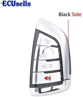 ! Vervanging Smart Afstandsbediening Sleutel Shell 4 Knop voor BMW X5 X6 + Kleine sleutel Black Side Black Side
