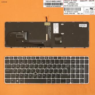 Vervanging Toetsenbord Voor Hp Elitebook 755 G3 850 G3 850 G4 Zbook 15u G3 G4 Laptop Russische Ru Zilver frame Backlit