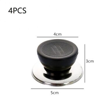 Vervanging Universal Keuken Kookgerei Vervanging Gebruiksvoorwerp Pot Ronde Pan Deksel Cover Circulaire Holding Knop Anti Schroef Handvat 4stk