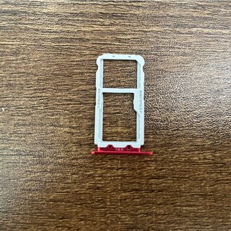 Vervanging Voor Huawei Honor View 10 Sim Kaart Lade Socket Slot Reader Adapter Connector Container Voor Huawei V10 V10 rood