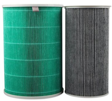 Vervanging Voor Xiaomi Luchtreiniger Filter Mi 1 / 2 Generatie Pro 2S Cilinder Composiet Filter Verwijderen Formaldehyde Pm2.5 groen