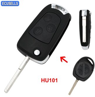 Vervanging Wijzigen 3 Knop Flip Sleutel Shell Fob Remote Key Case Folding Autosleutel Cover Voor Ford Focus Pak festiva Fusion Ka