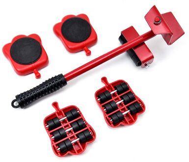 Vervoer Lifter Zware Voeders Moving Meubilair Mover Tool 4 Wielen Roller Met Wiel Bar Set Professionele Apparaat set1