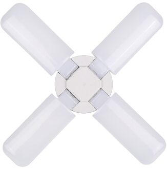 Vervormbare Led Winkel Lichten 3/4Blade Hoek Verstelbare Plafond Lampen Daglicht Gloeilampen Led E27 Lamp 40W voetbal Lamp Cold licht 4bladeren
