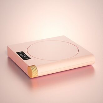 Verwarming Onderzetters Koffie Mok Cup Warmer Melk Thee Water Verwarming Pad Met 5 Niveaus Passen Constante Temperaturen Isolatie Heater Roze