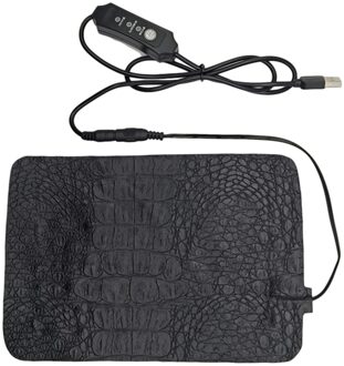 Verwarming Pad Reptiel Verwarming Pad Getimede Temperatuurregeling Kleding Verwarming Vel Pu Kussen Verstelbare 3 Niveaus Verwarmd Pad 22x15cm
