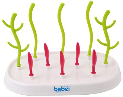 Verwijderbare Baby Fles Droogrek Baby Fles Schoonmaken Droger Afdruiprek Opbergrek Groene Boom Vorm Rack Voor Baby Flessen