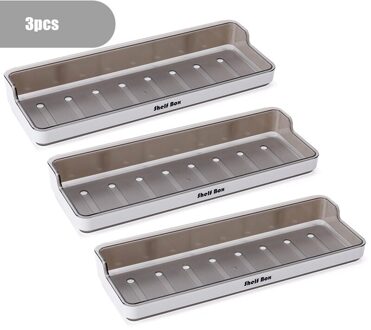 Verwijderbare Badkamer Plank Opbergrek Voor Zeep Shampoo Opslag Afvoer Badkamer Decoratie Accessoires Huishoudster Op Muur 3stk