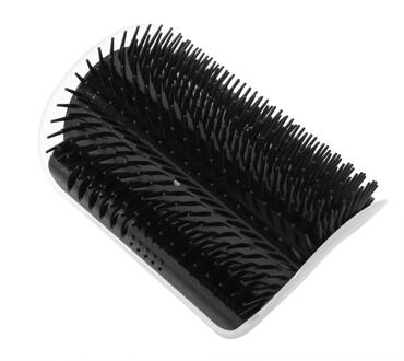 Verwijderbare Cat Hoek Krassen Wrijven Borstel Huisdier Ontharing Kat Massage Kam Huisdier Speelgoed Pet Grooming Schoonmaakproducten zwart