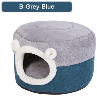 Verwijderbare Kat Bed Huis Zachte Pluche Kennel Puppy Kussen Kleine Honden Katten Nest Winter Warme Slaapzak Pet Dog Bed Pet mat Levert