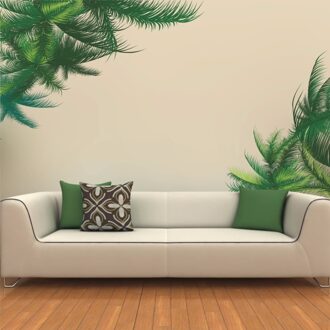 Verwijderbare Muursticker Groene Bladeren Boom Decal Home Decor Vinyl Muurschilderingen 179