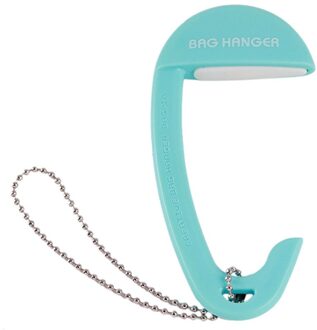 Verwijderbare Plastic Tas Haken Voor Opknoping Reizen Draagbare Tafel Purse Holder Handtas Hanger Tafel Handtas Houder lucht blauw