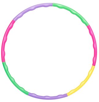 Verwijderbare Sport Hoepel Apparatuur Kids Draagbare Abdominale Oefening Plastic Fitness Training Hoola Cirkel Kinderen Entertainment Paars