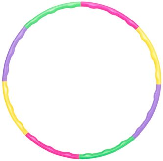 Verwijderbare Sport Hoepel Apparatuur Kids Draagbare Abdominale Oefening Plastic Fitness Training Hoola Cirkel Kinderen Entertainment Roze