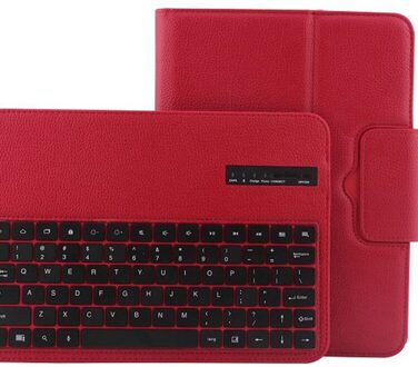 Verwijderbare Toetsenbord Wireless Keyboard Case Voor Galaxy Tab3 10.1 P5200 P5210 T530 T531 T535 Bluetooth Toetsenbord Met Tablet Case Rood