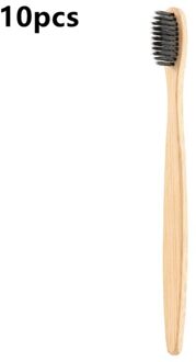 Verwijderen Tandsteen Bamboe Handvat Super Zachte Haren Natuurlijke Slanke Draagbare Tanden Whitening Diepe Reiniging Tandenborstel Oral Care Tools 10stk