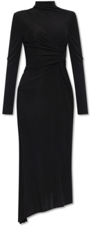 Verzamelde bodycon jurk Victoria Beckham , Black , Dames - M,S,Xs,2Xs