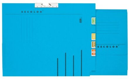 Verzamelmap djois secolor a4 lateraal recycled Blauw