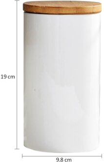 Verzegelde Keramische Opslag Pot Met Houten Deksel Keuken Voedsel Kruiden Tank Container Koffie Thee Pot Kruiden Fles Graan Organizer Oranje