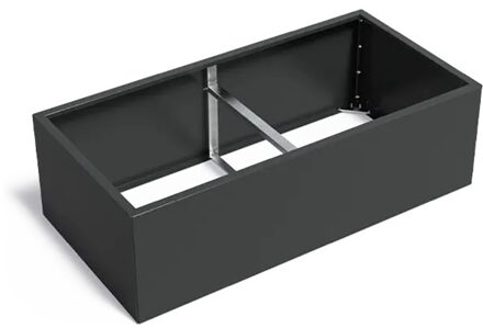 Verzinkt staal plantenbak CARREZ Connect 200x100x80cm.