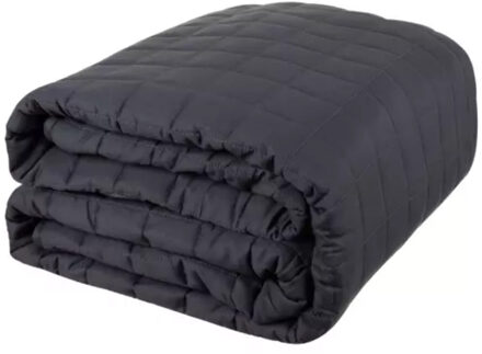 verzwaringsdeken - donkergrijs - 200 x 150 cm - katoen - slaapproblemen - slapen