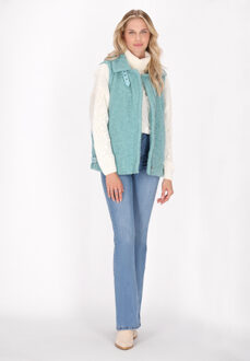 Vest Dames aqua - maat Turquoise