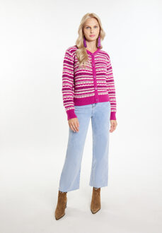 Vest Dames Bessenroze veelkleurig - XL/2XL