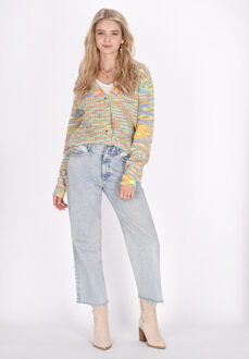 Vest Dames Blauw Veelkleurig