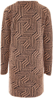 Vest Dames Donker roze zwart Stoffig Roze - M