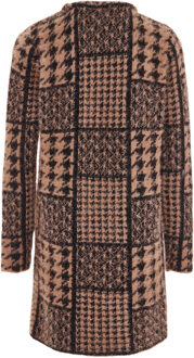 Vest Dames Donker roze zwart Stoffig Roze