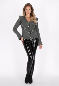 Vest Dames donkergrijs gem - M/L