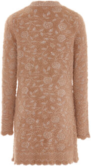 Vest Dames Donkerroze roségoud Stoffig Roze - M