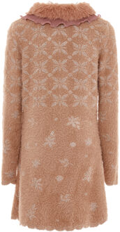 Vest Dames Donkerroze roségoud Stoffig Roze - M