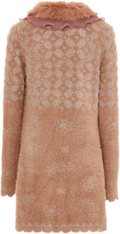 Vest Dames Donkerroze roségoud Stoffig Roze