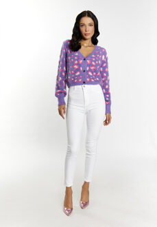 Vest Dames Paars Veelkleurig - XL/2XL