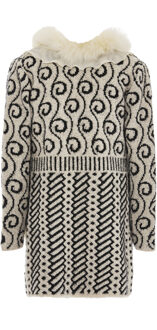 Vest Dames wol wit zwart - maat M Zwart en Gebroken Wit