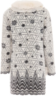 Vest Dames wol wit zwart - maat Zwart en Gebroken Wit