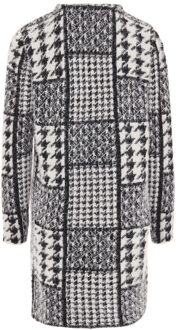 Vest Dames wol wit zwart Zwart en Gebroken Wit - M