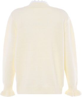 Vest Dames wolwit Gebroken wit - M/L