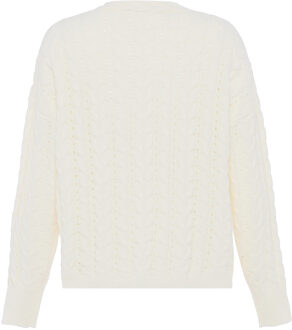 Vest Dames wolwit Gebroken wit - M/L