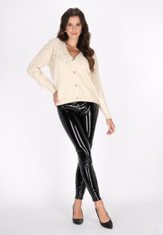 Vest Dames wolwit - maat M/L Gebroken wit