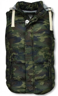 Vest Enos  Bodywarmer Camouflage Vest Capuchon