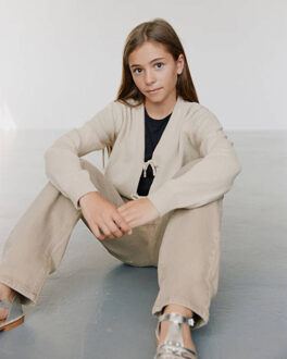 Vest g251259 - maat 164 Beige