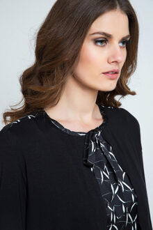 Vest met patroondetail - maat EU 38 / UK 10 Zwart