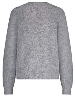 Vest srb4639 ajour grey melange Grijs