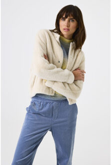 Vest teddy ecru - maat M