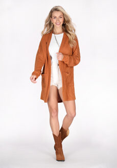 Vest vrouwen Kastanje - maat Kastanjebruin