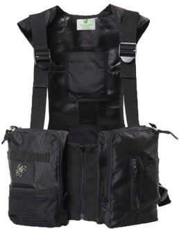 Vesten Outdoor Sport Fitness Mannen Beschermende Tops Outdoor Sport Outdoor Sport Fietsen Vissen Vest zwart