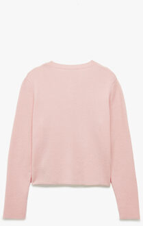 VESTEN Tricot Vest Lange Mouwen Knoopsluiting Roze