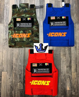 Vests Icon gilet Trending CS Vest Tactical military hiphop rapper FASHION VEST Outerwear Men's Fashion Tactica ICONS jacket vest